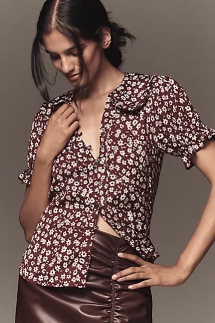 Pilcro keira blouse anthropologie small NEW
